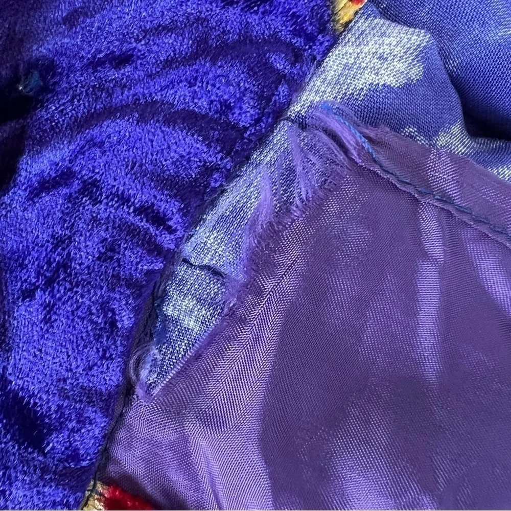 VTG Gianni Versace Jeweled Hearts Silk Velvet Baroque Pleated Pant Vibrant Italy - Picture 17 of 17